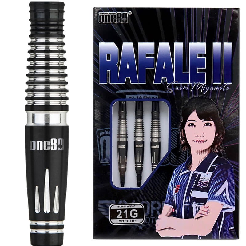 ONE80 ラファール2 ブラック 2BA21g 宮本沙織選手 ダーツ バレル