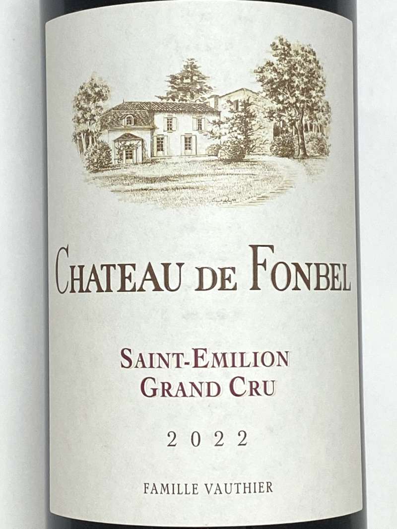2022年 シャトー ド フォンベル 750ml フランス ボルドー 赤ワイン |CH