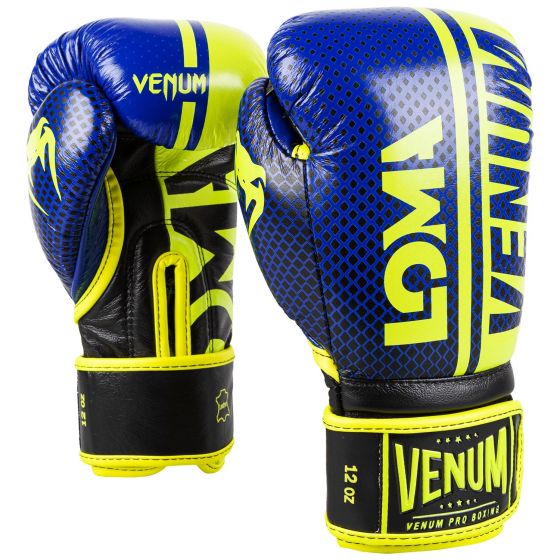 VENUM SHIELD PRO BOXING GLOVES LOMA EDITION - VELCRO - BLUE/YELLOW
