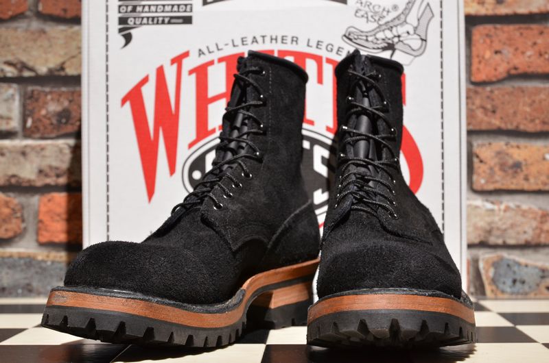 ホワイツ スモークジャンパー 8.5E ブラック ラフアウト 7