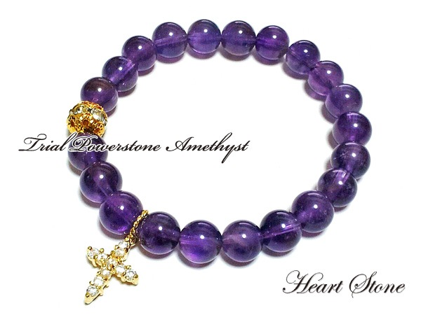 愛と癒しを宿す高貴な輝き】アメジストの天然石ブレスレット