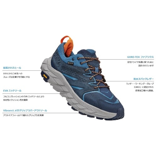 ホカオネオネ HOKA ONEONE アナカパローGTX メンズ （防水） | GLAGH