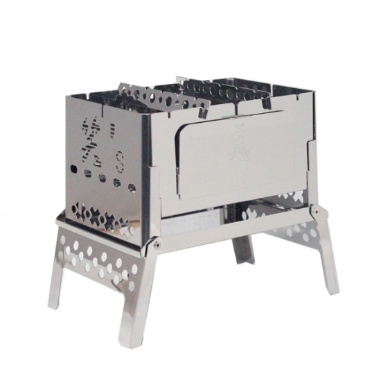 笑's コンパクト焚き火グリル B-6君カン(燗)グリル・4点セット(B-6君