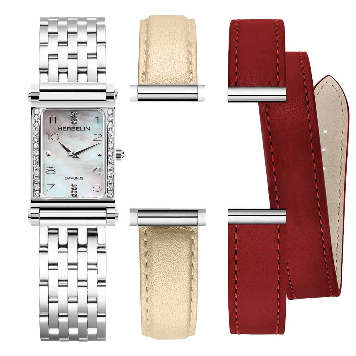 ANTARES アンタレス クオーツ レディース スクエア メタルベルト