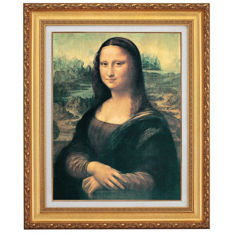 ダ・ヴィンチ モナリザ 10号 立体複製名画 美術品 レプリカ : アートの