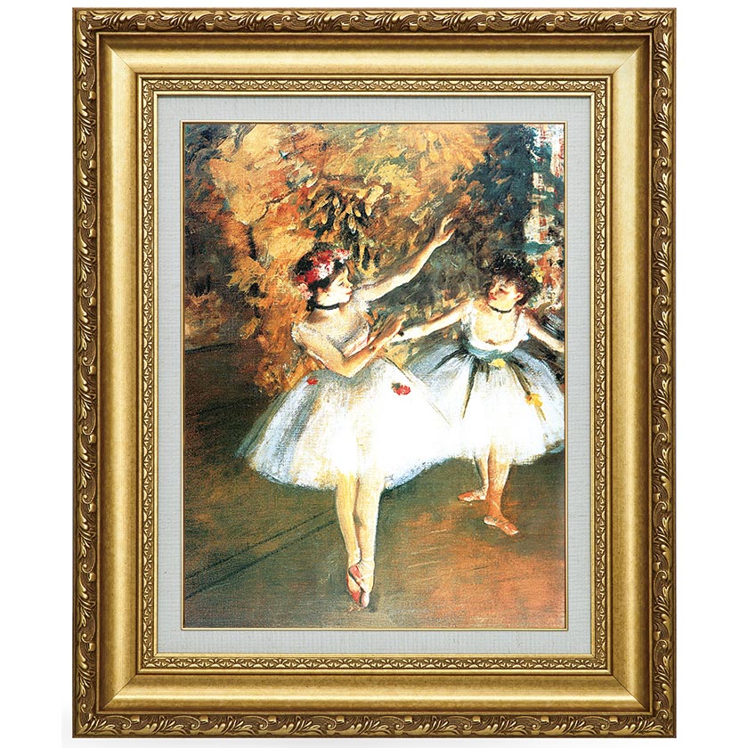 ドガ（1834年～1917年） 『二人のバレリーナ』 額装 立体複製名画 西洋