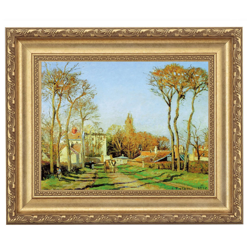 ピサロ 「村の入口」 4号 立体複製名画 【5％ポイント還元中