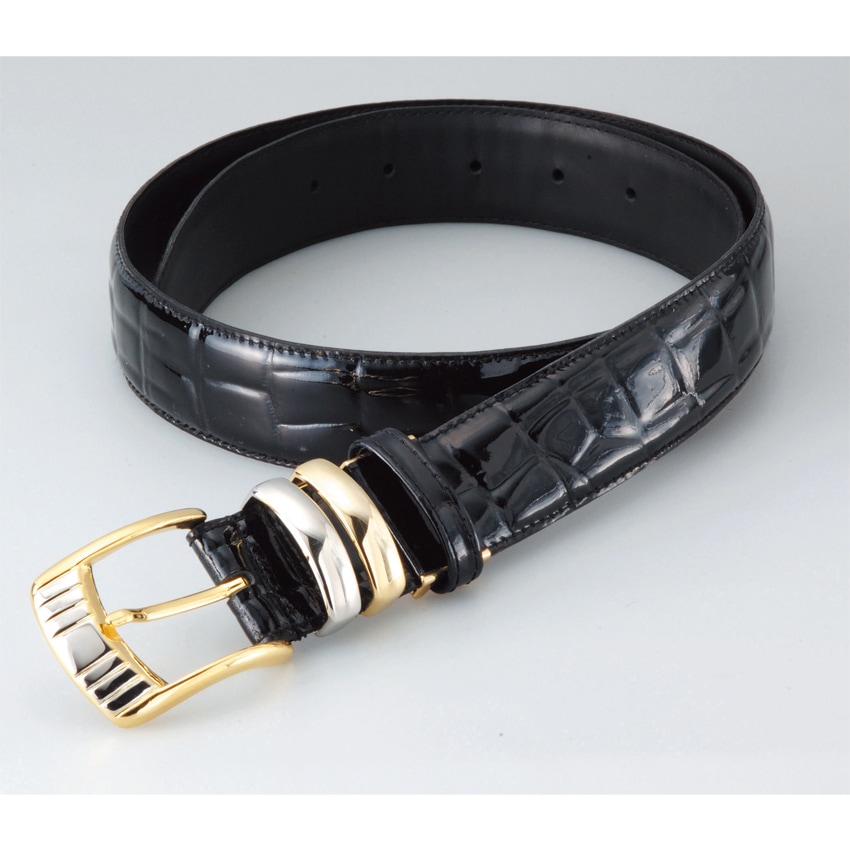 クロコ調ベルト（白/黒） : ダンディクラブ シークレットダンディ