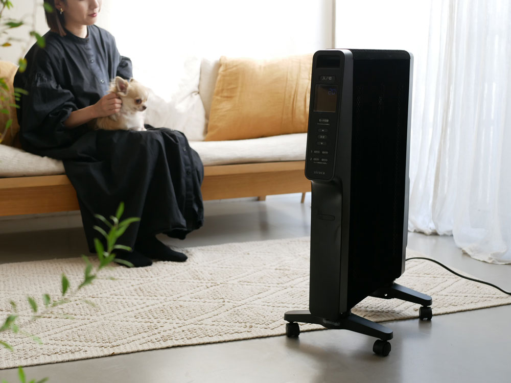 siroca/シロカ】遠赤軽量ヒーター かるポカ ブラック｜【公式