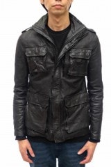 AKM A004 LB01 / エイケイエム ラムレザー 羊革 A2 フライトジャケット