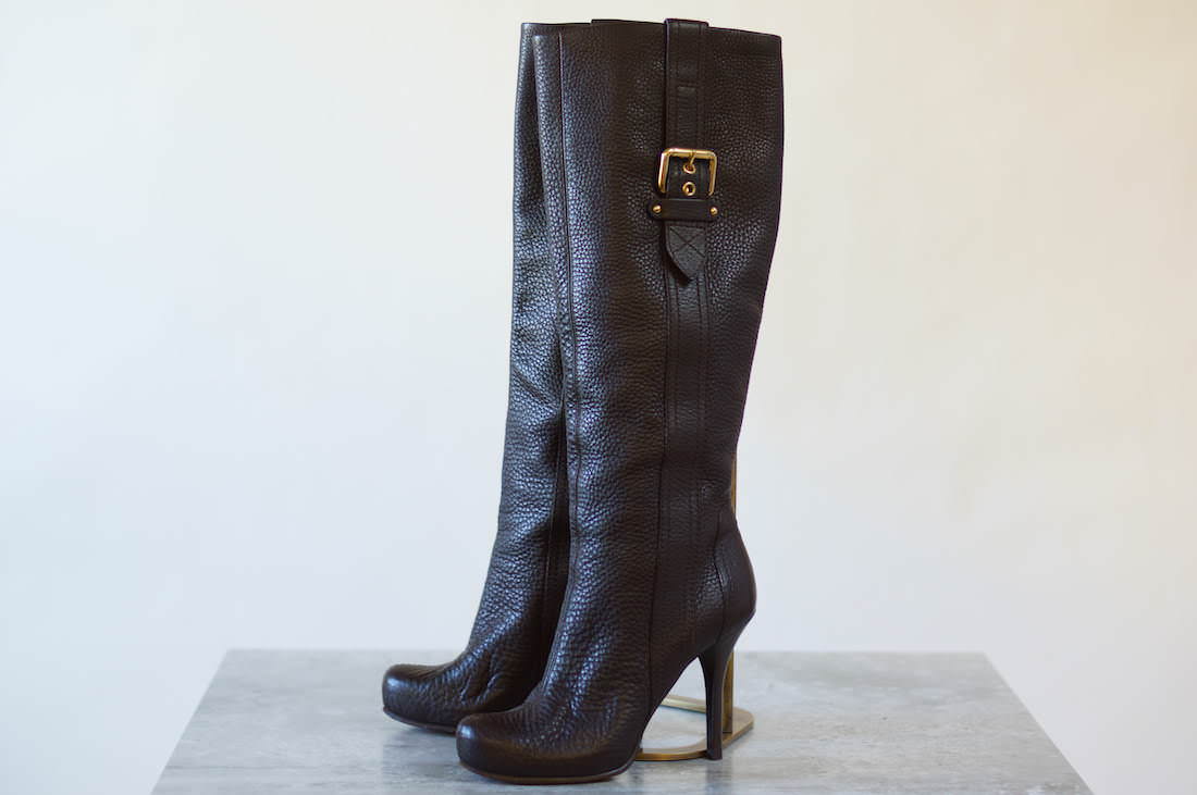 Louis Vuitton ブーツ MA0160 / ヴィトン ロングブーツ シボ革