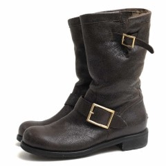 Jimmy Choo HARVEST / ジミーチュウ 羊革 シープスキン ラビットファー