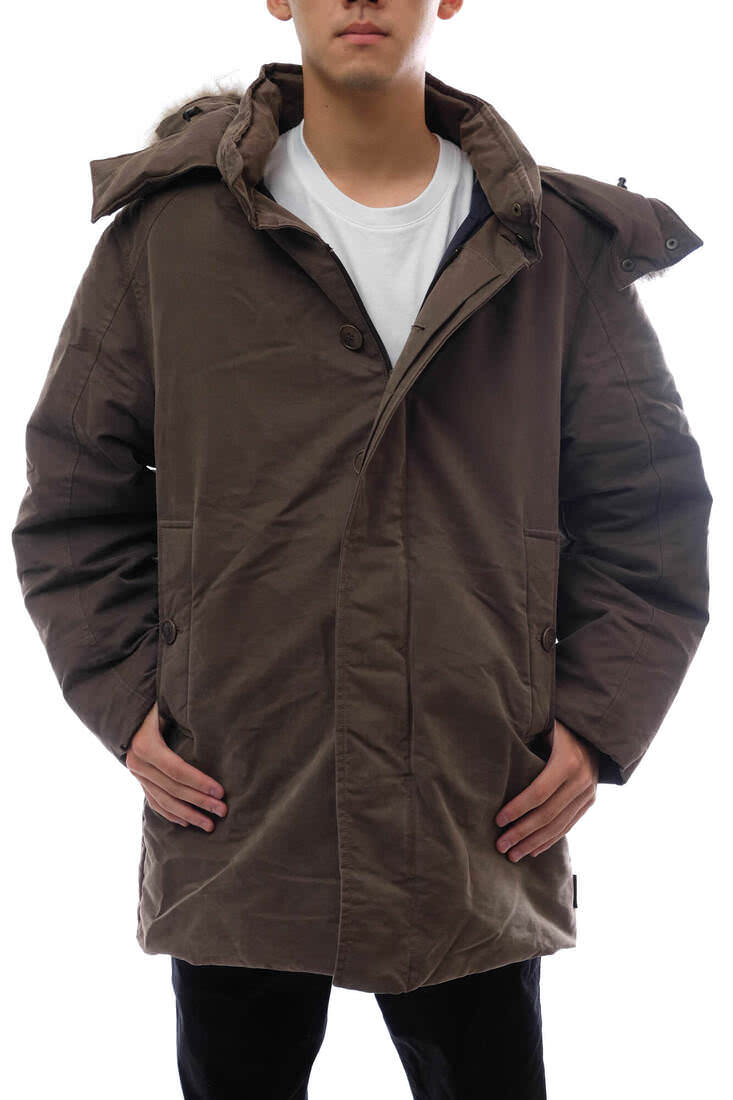 MONCLER CEZANNE セザンヌ / モンクレール 茶タグ フード付き ファー