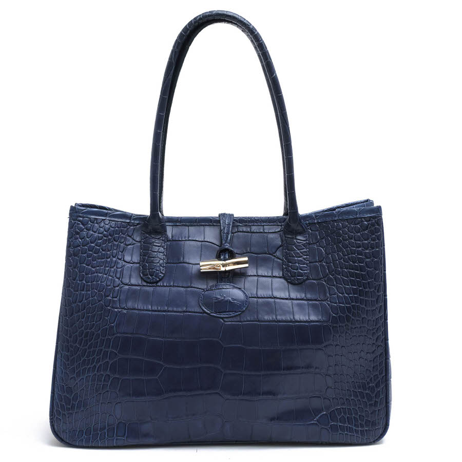 Longchamp ROSEAU CRC ロゾ クロコ / ロンシャン 牛革 カウハイド 定番