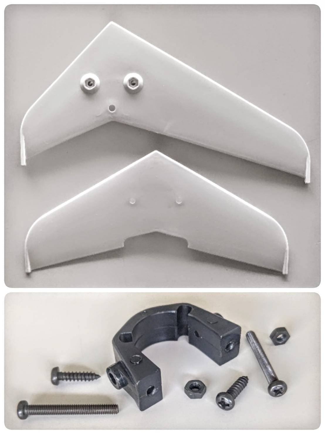 ヒロボー HIROBO パーツ 【0402-115】NS尾翼セット ホワイト【販売終了