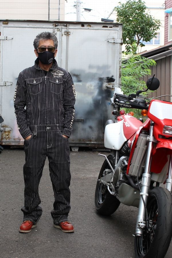 VANSON バンソン NVAO-301NC オールインワン 刺繍ツナギ ウォバッシュ