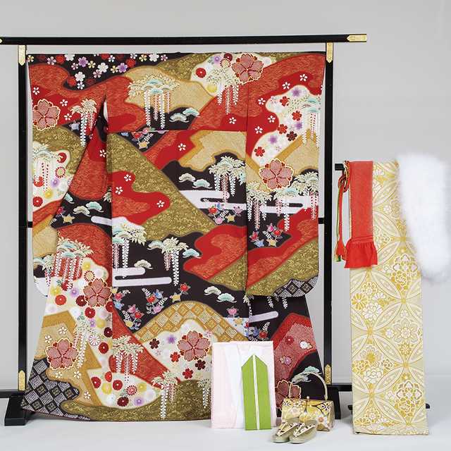 振袖 帯 長襦袢 帯締め 帯揚げ 重ね衿 ショール 草履バッグ 8点セット