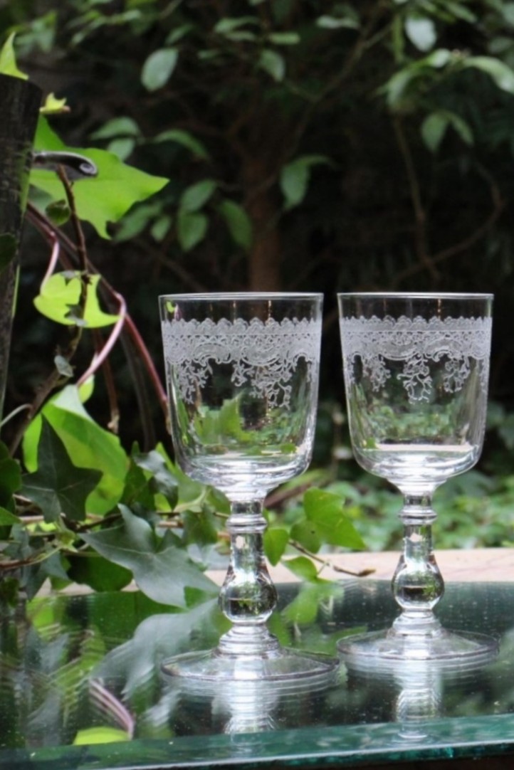 サンルイ ワイングラス 1908年カタログ掲載 115mm 6722 | オールド