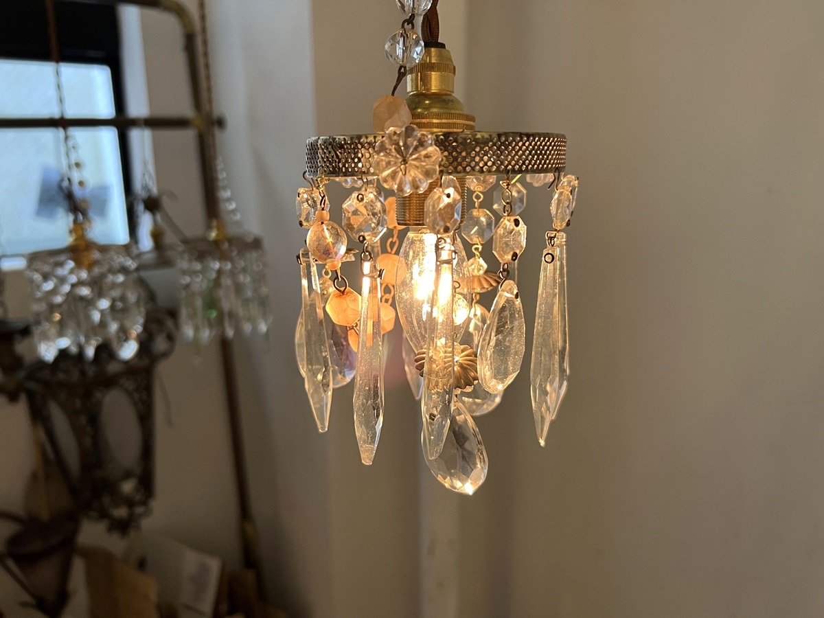 アンティーク クリスタルドロップ ミニシャンデリア WS005 | 照明