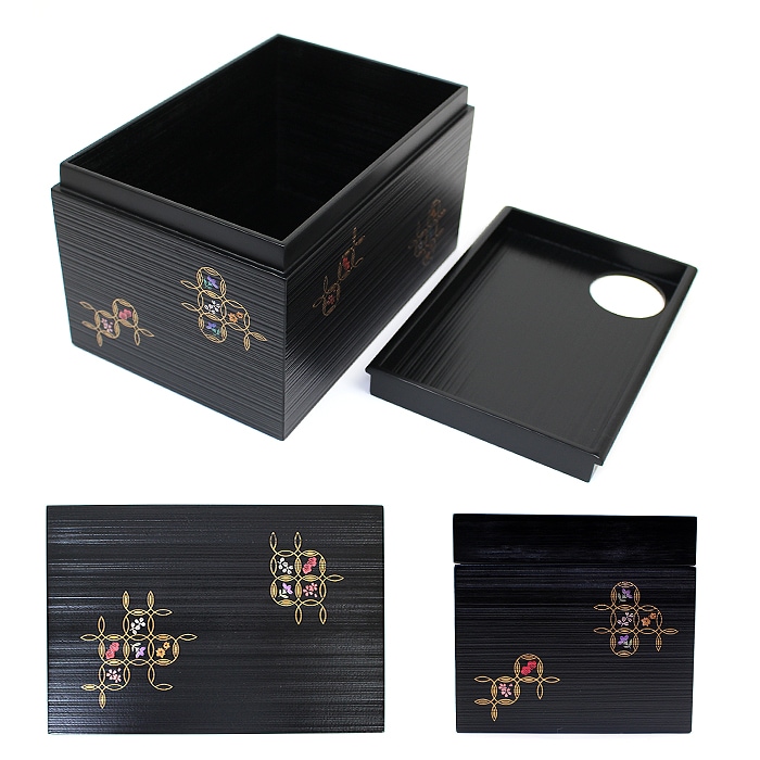 茶道具 茶箱 基本10点 セット 【 花七宝 】（メーカー直送品）【返品