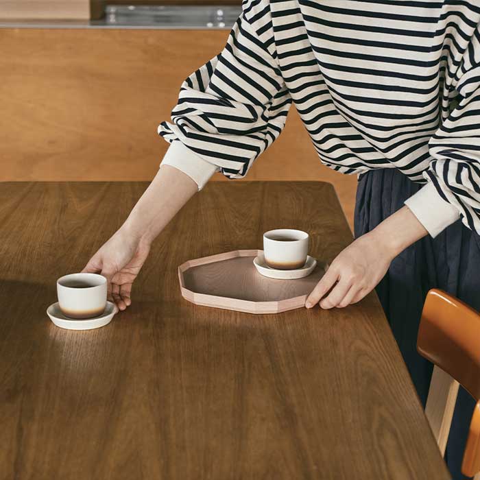 高橋工芸 TSUM 六角 BON/盆 ナチュラル