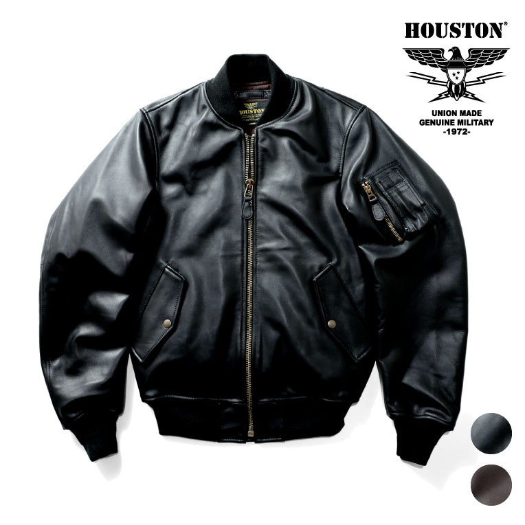 HOUSTON / ヒューストン 8191 SHEEP LEATHER MA-1 FLIGHT JACKET