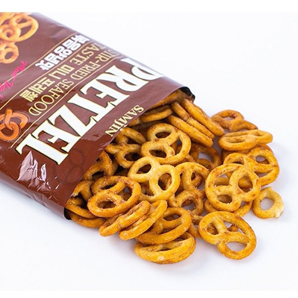 SAMJIN] プレッツェル 海鮮BBQ味 / 70g ミニプレッツェル 炒め