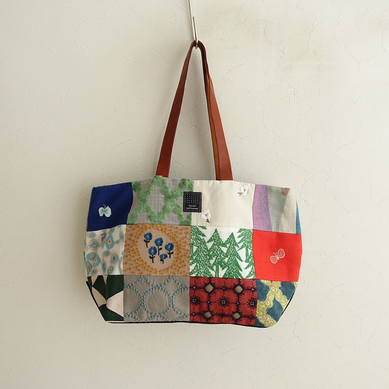 美品】ミナペルホネン mina perhonen piece bag ピースバッグ (ba84