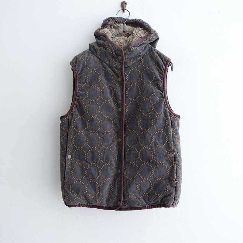 ミナペルホネン mina perhonen tambourine 刺しゅうダウンベスト 36