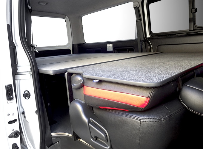 ハイエース S-GL用 セカンドシートバックボード |ベッドキット専門店-hyog-