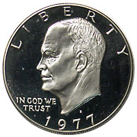 アメリカ アイゼンハワー1＄白銅貨 1977-S Proof | アメリカの貨幣