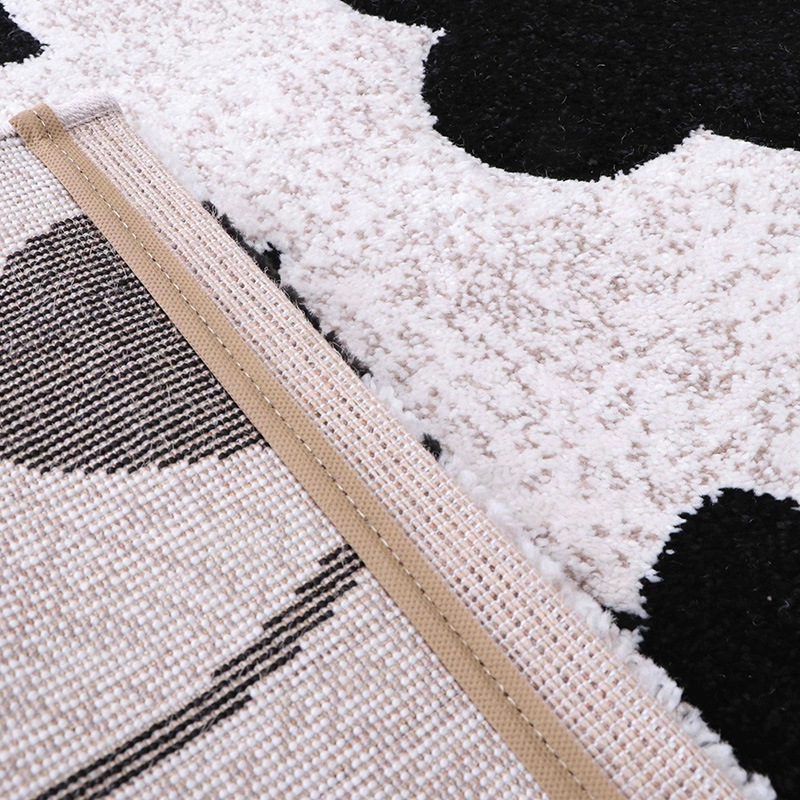 ウィルトンラグ ネム トルコ製 リーフ柄 モノトーン エレガンス