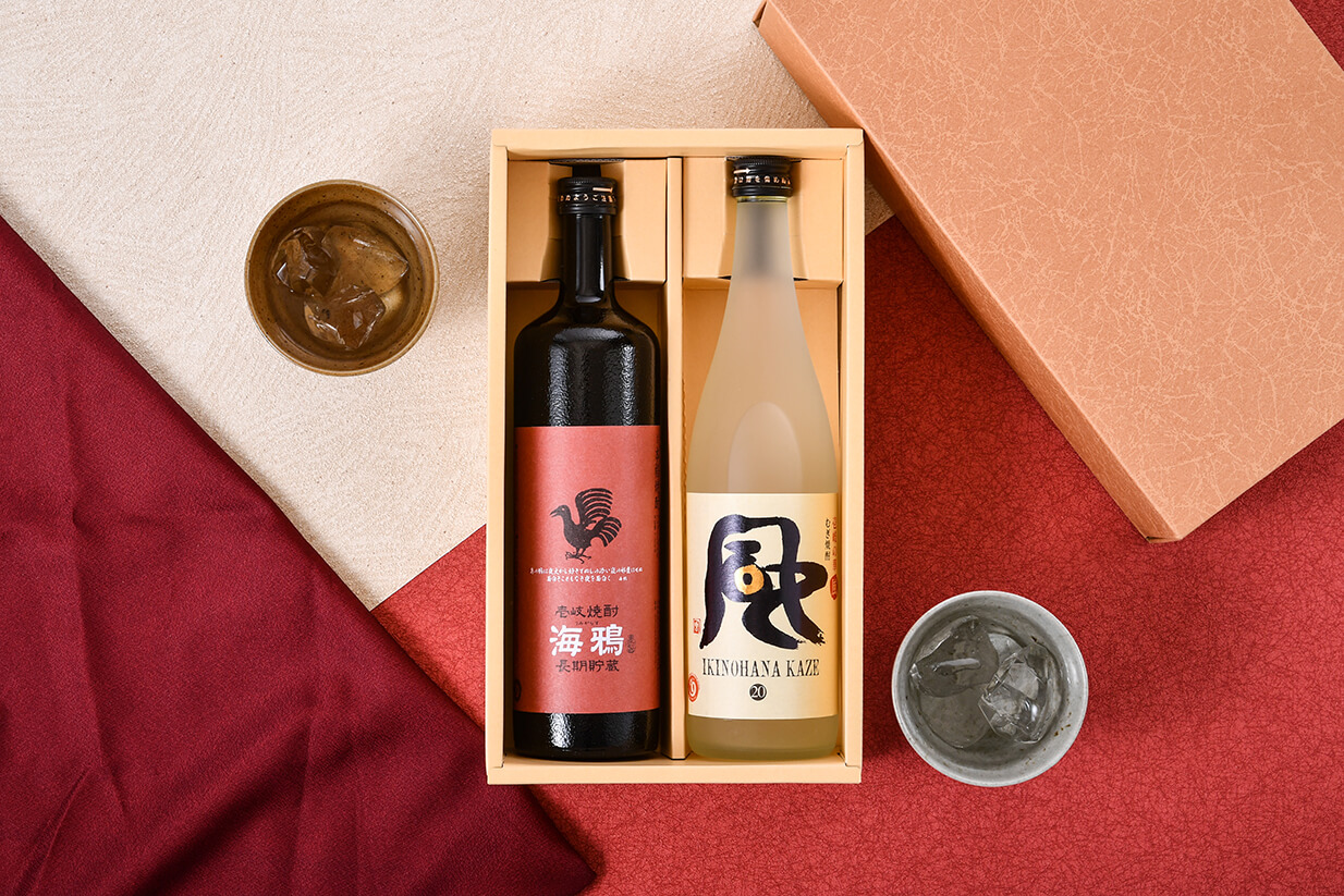 風（かぜ）・海鴉（うみがらす）ギフトセット [焼酎25度720ml1本・20度