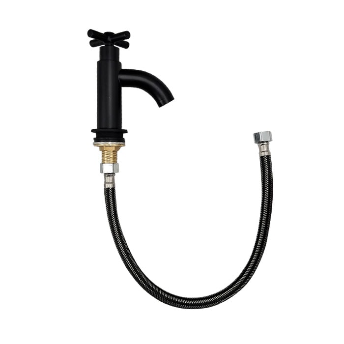 蛇口 単水栓 カラン クロスハンドル 手洗器 洗面 省スペース おしゃれ