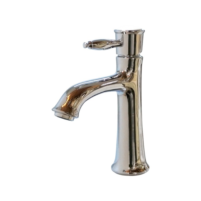 混合水栓 水栓 小さい おしゃれ 洗面用蛇口 銀・シルバー INK