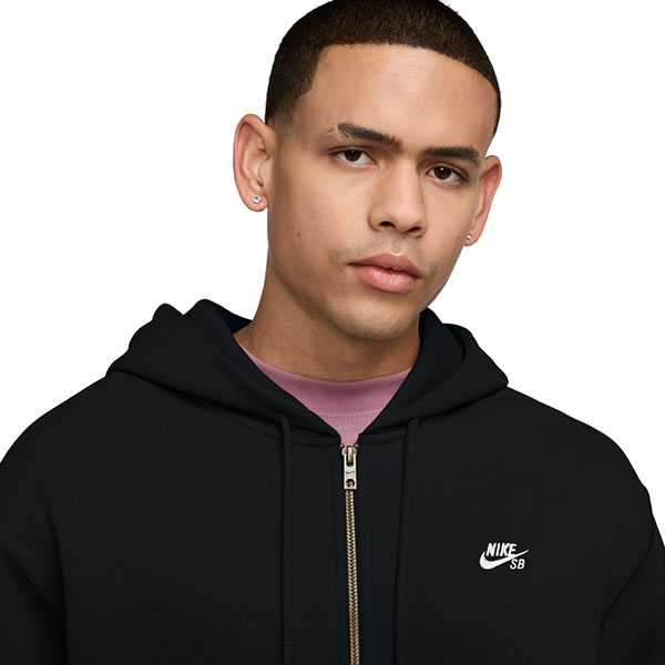 NIKE SB】ESSENTIAL FLEECE FULL ZIP HOODIE カラー：black/white