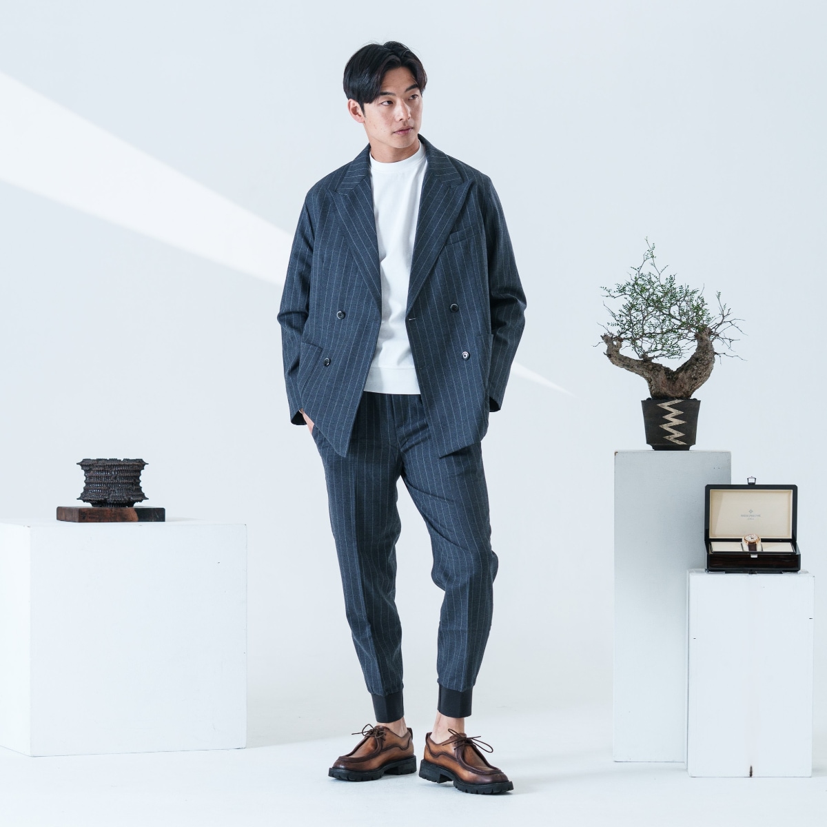 ウールストライプダブルスーツ | スーツ | BETRS
