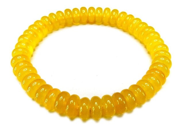 AAAイエローアゲートボタン約8.5x4mm天然石ブレスレット黄色人間関係運