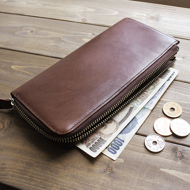 定番・ゆったり】L字ファスナー 長財布 【栃木レザー】 ロング / 日本製