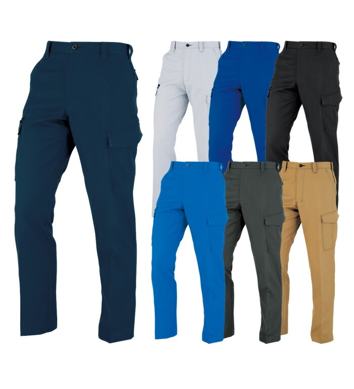 A8076 カーゴ パンツ ワンタック メンズ レディース 春 夏 脇ゴム 裏綿