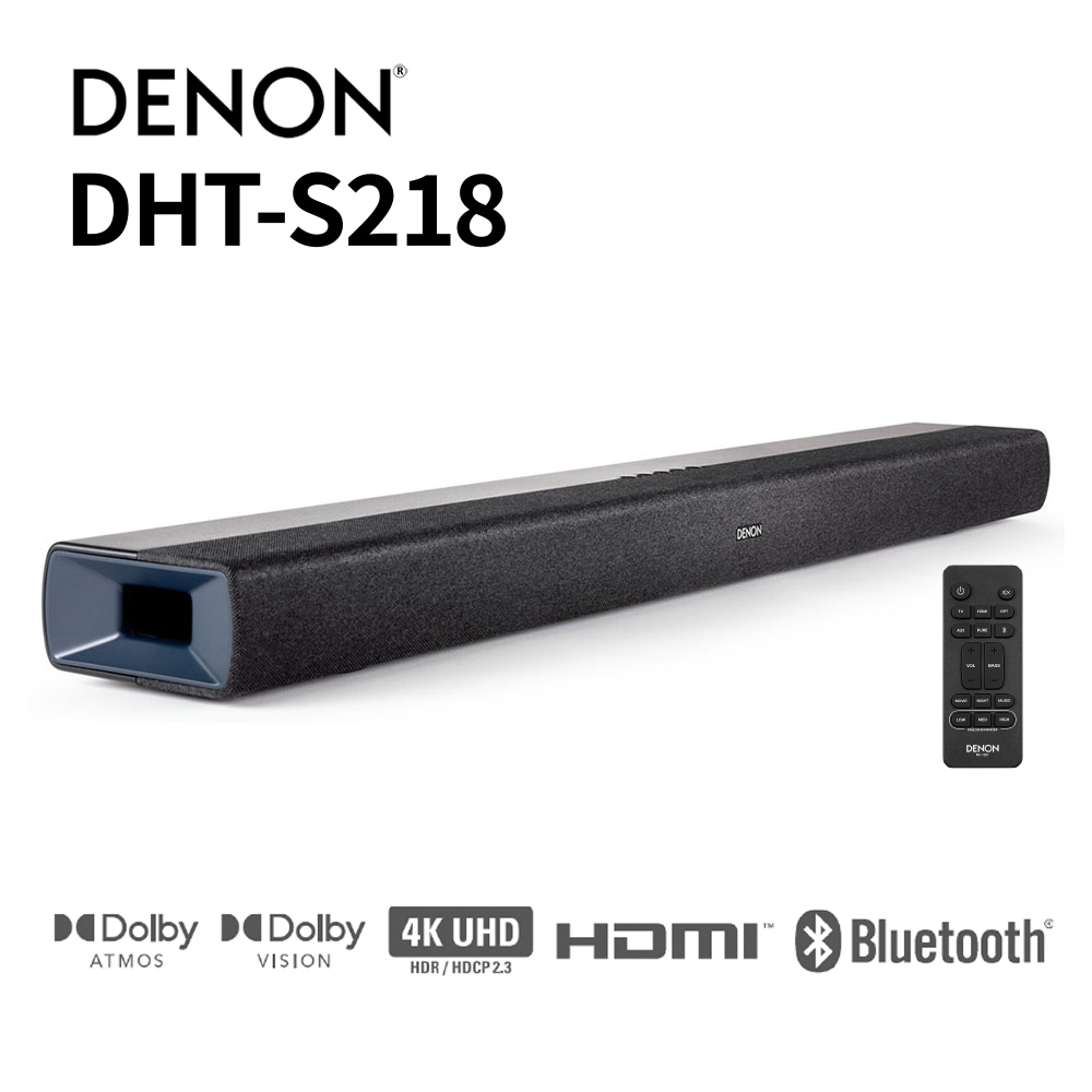 DENON - DHT-S218（DHTS218K）Dolby Atmos対応サウンドバー【D&M本社で
