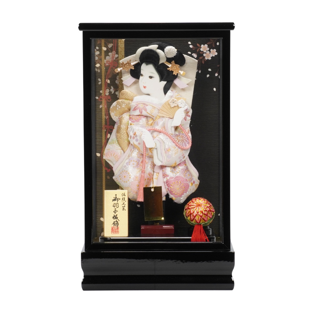 羽子板】8号 金襴 桜(薄ピンク)〈匠一好作〉[262-016] ｜雛人形・五月