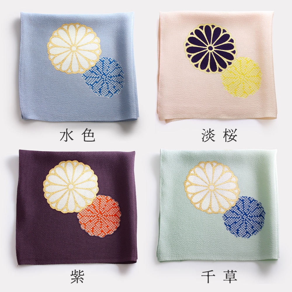 京友禅 菊文様小風呂敷（金封ふくさ）