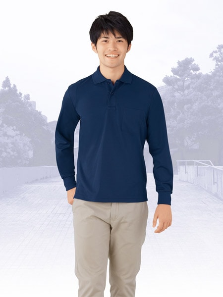 Field Message】85864 吸汗速乾長袖ポロシャツ[通年]通販ページ│自重