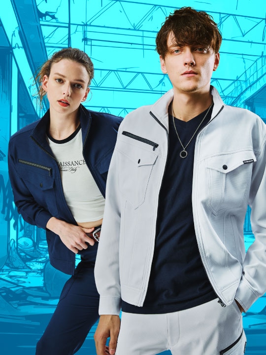 Z-DRAGON】76900 製品制電ストレッチ長袖ジャンパー[2024年春夏]※SLIM