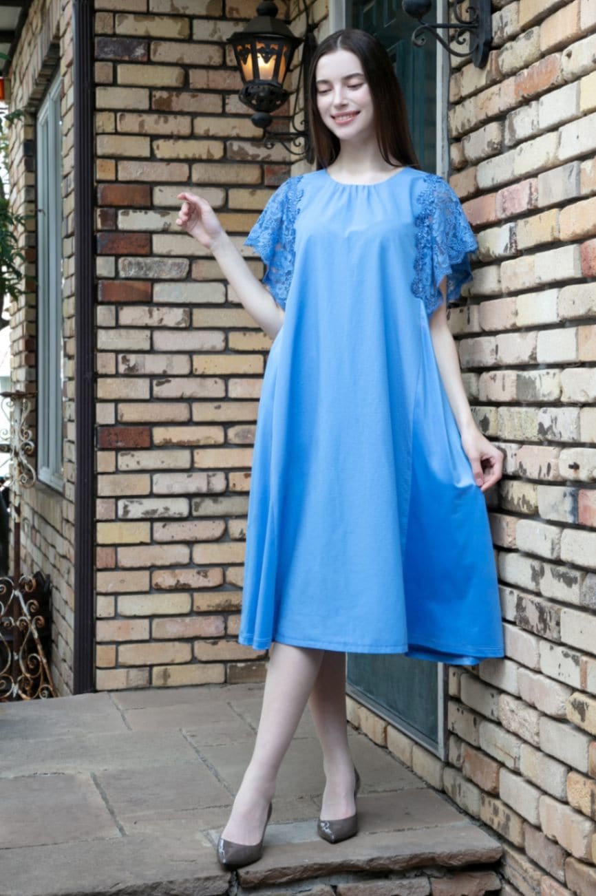 2025年春夏 袖レース使いワンピース 2516040 ｜Super Beauty公式通販