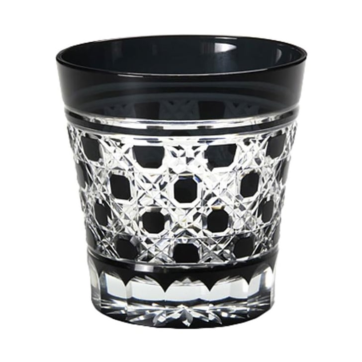 江戸黒切子 オールド 八角籠目文 | ロックグラス | 伝統工芸品・和風