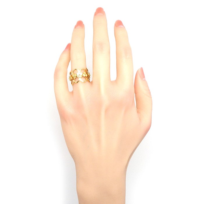 ショーメ Chaumet リング オルタンシア 紫陽花 オープンワーク