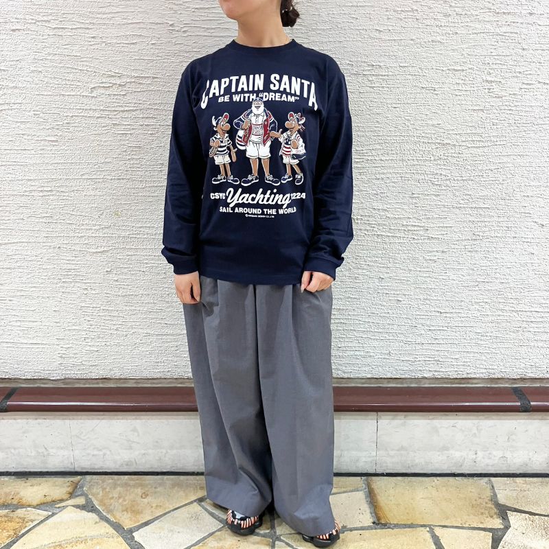 キャプテンサンタ》両面サンタ＆クルーL/STシャツ / JOYMARK DESIGN