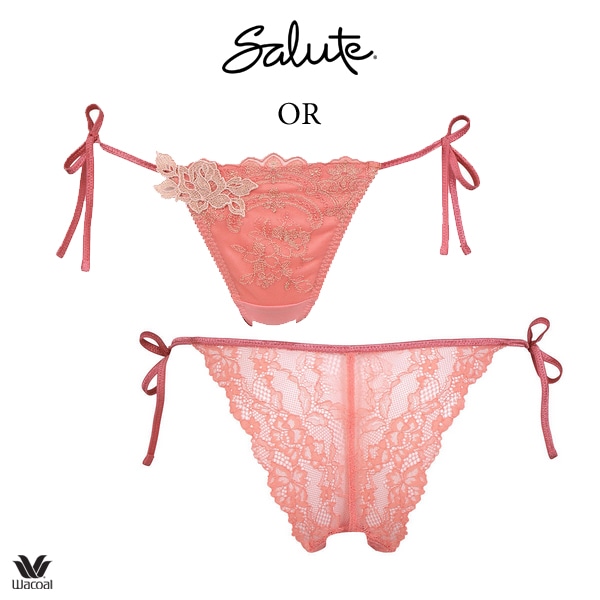 ワコール サルート 74G ショーツ PTJ474 M ソング Tバック ひもパン